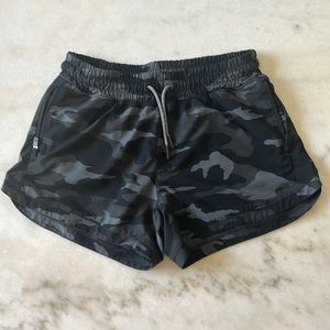 Athleta Girl Black Camo 3” Shorts